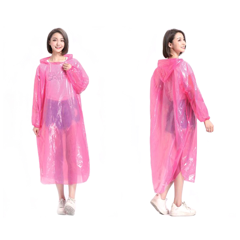 Áo mưa PE dùng một lần đầy màu sắc