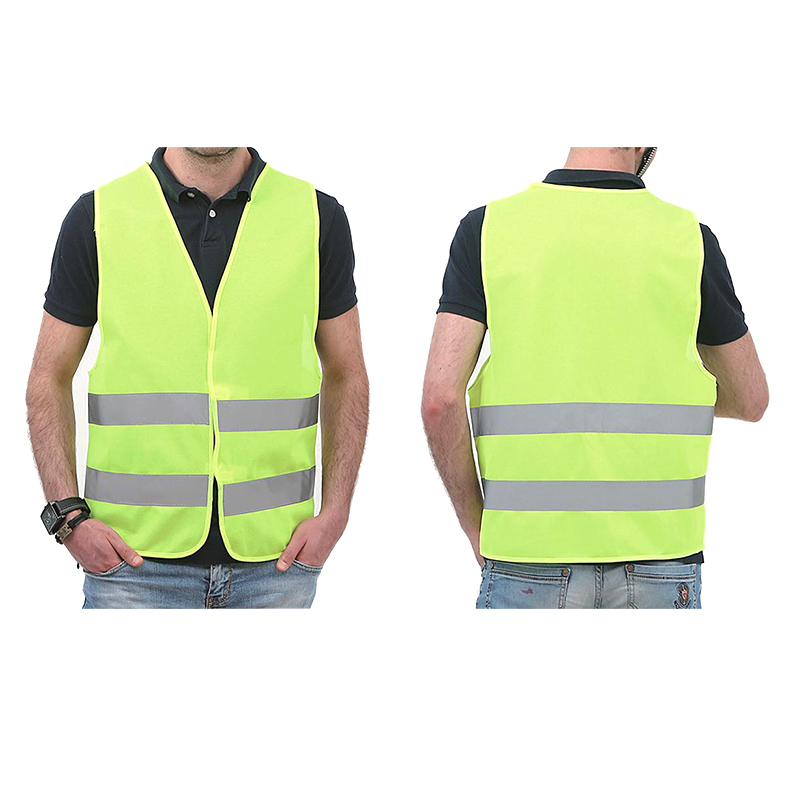 Áo phản quang Velcro hai thanh không có túi