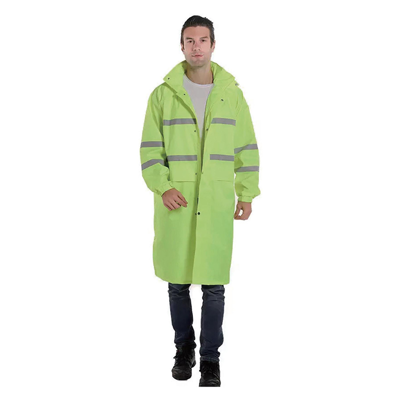 Áo mưa Poncho PVC có vạch phản quang