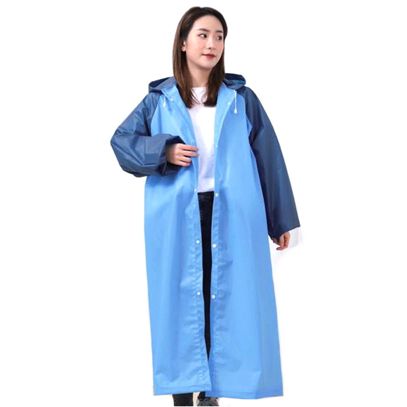 Áo mưa EVA Poncho có thể tái sử dụng không có đường phản quang